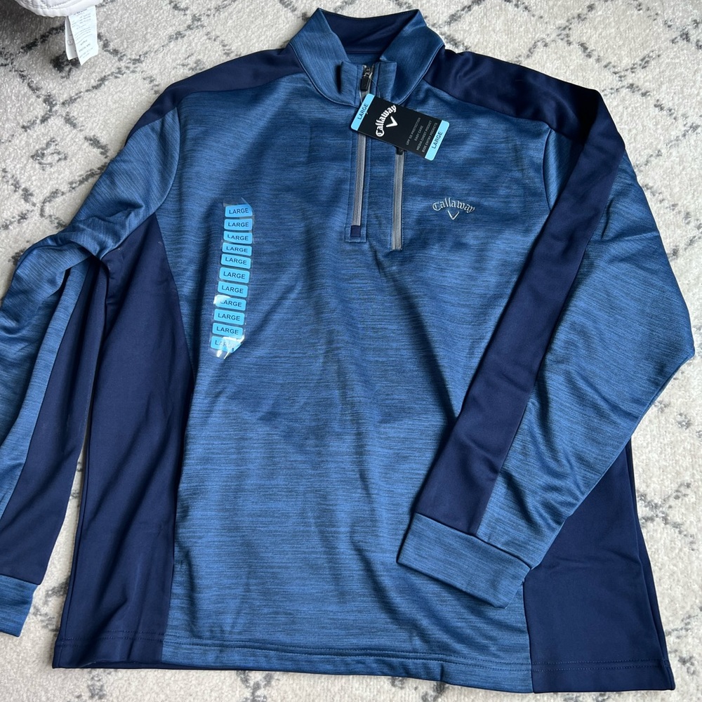 Callaway Golf Quarter Zip NEW WITH TAGS- Navy Blue